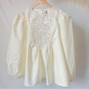 Voluminous Sleeve Blouse